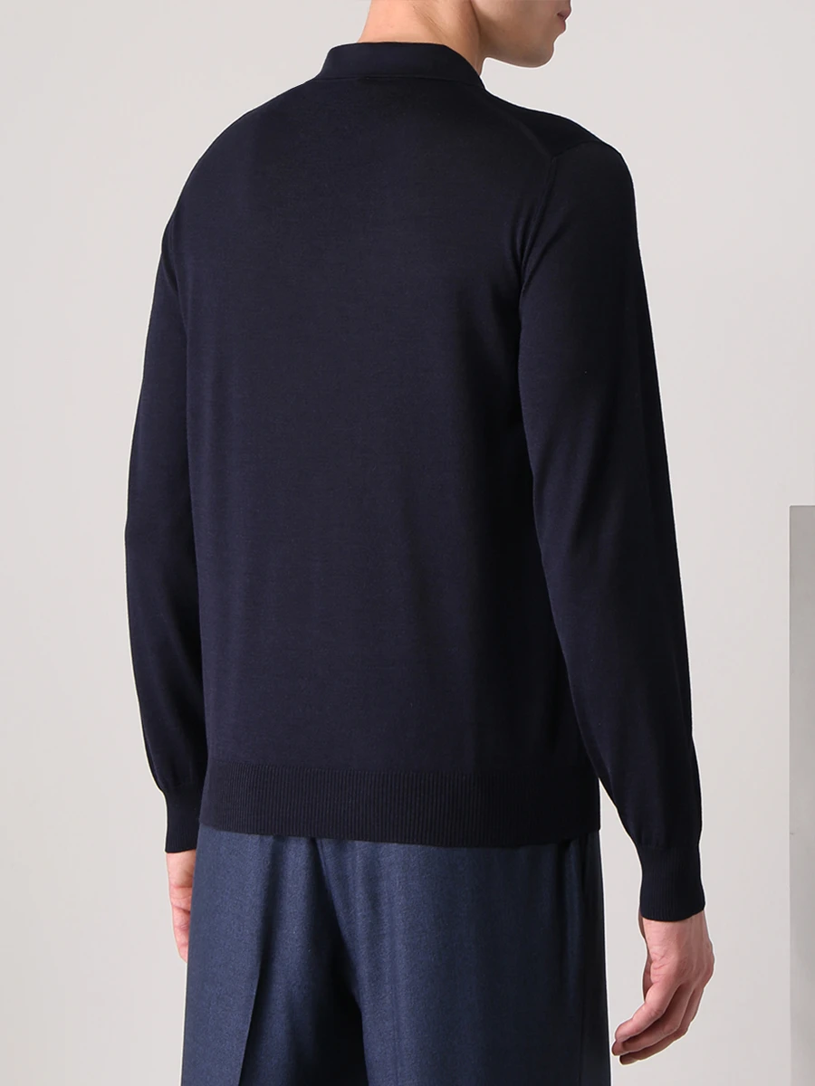 Поло из шерсти и шелка, Синий, 18KN108
Поло из шерсти и шелка, Синий, 18KN108