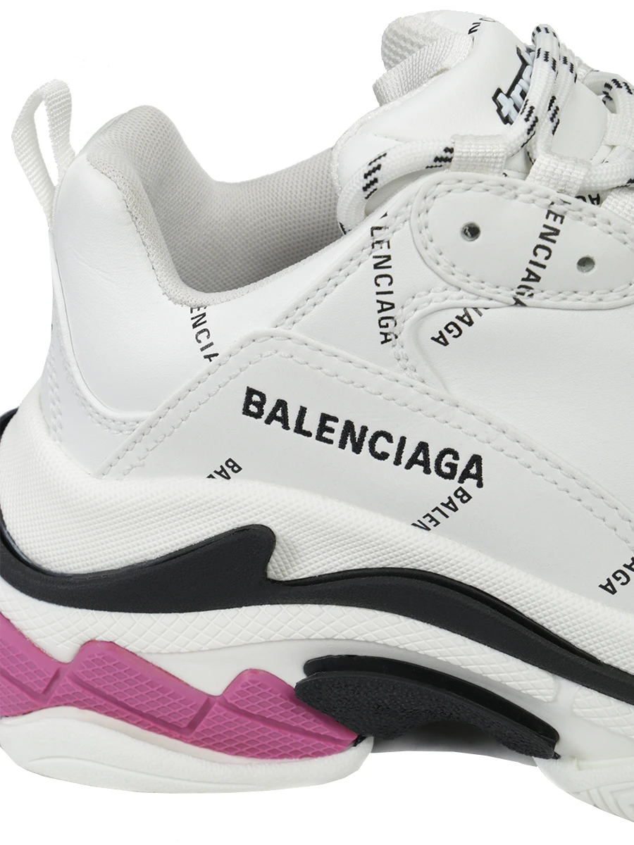 Кроссовки комбинированные Triple S, Белый, 524039 W2FA4 9155
Кроссовки комбинированные Triple S, Белый, 524039 W2FA4 9155