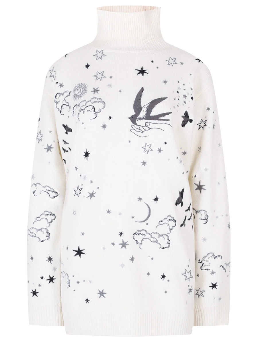 Свитер шерстяной, Белый, OLKN006/101.EMB/BASE
Свитер шерстяной, Белый, OLKN006/101.EMB/BASE