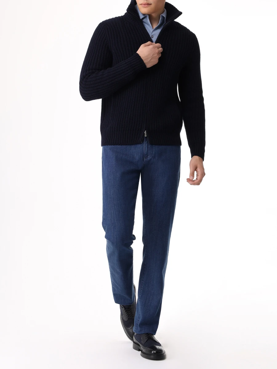 Кардиган шерстяной, Синий, 10155/19643/598 Темно 
Кардиган шерстяной, Синий, 10155/19643/598 Темно