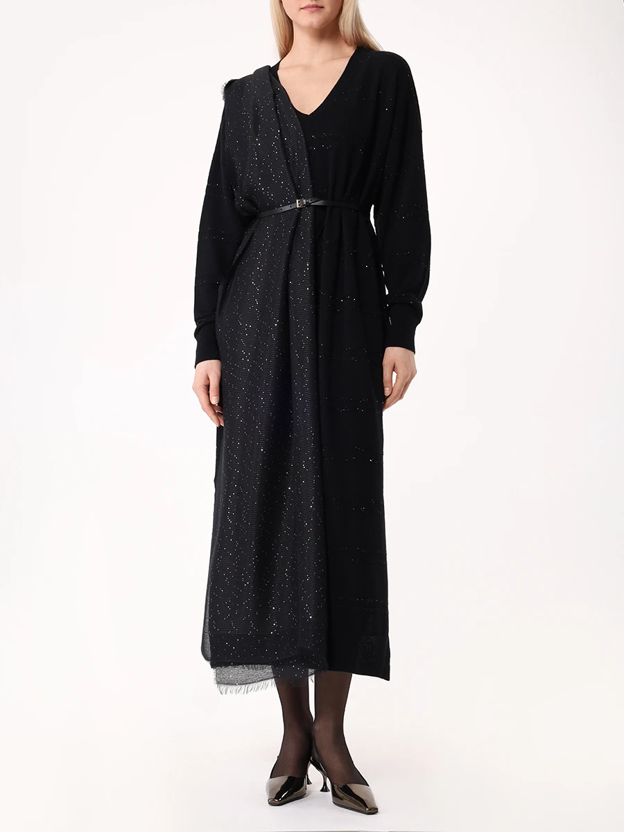 Платье шерстяное, Черный, I24146AM26C/2472 2363
Платье шерстяное, Черный, I24146AM26C/2472 2363