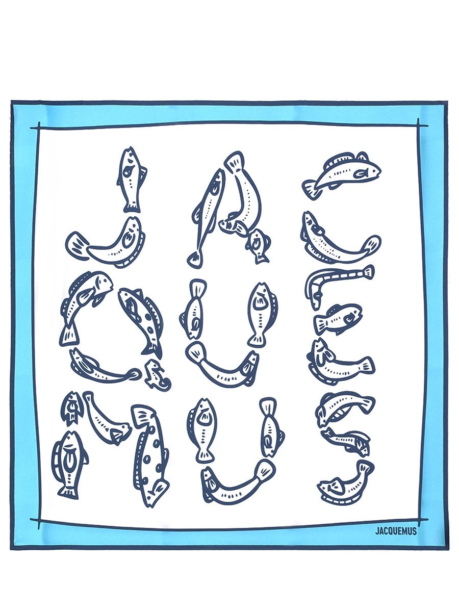 Платок шелковый, Белый, 246AC6715057 3EI 
Платок шелковый, Белый, 246AC6715057 3EI