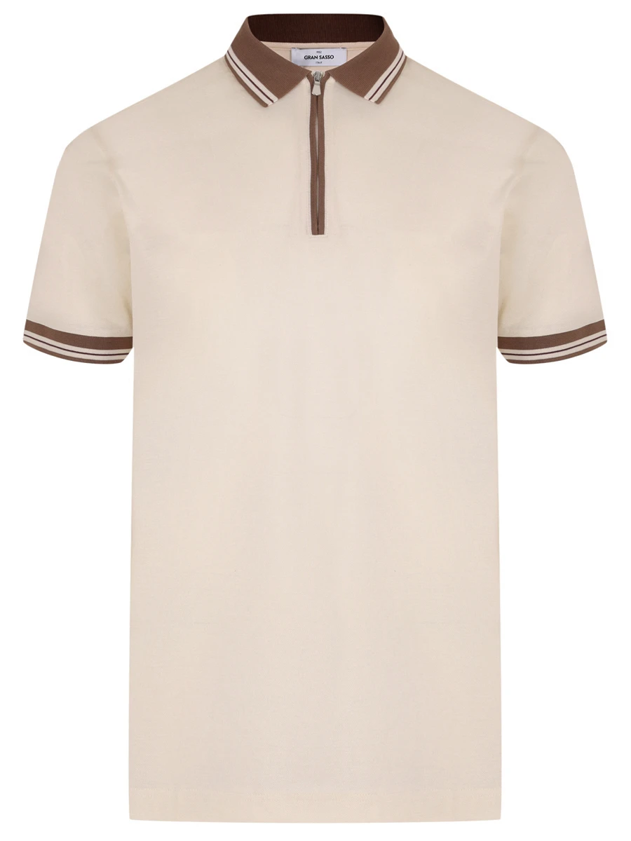 Поло хлопковое, Бежевый, 60147/74219/012 Светло-
Поло хлопковое, Бежевый, 60147/74219/012 Светло-