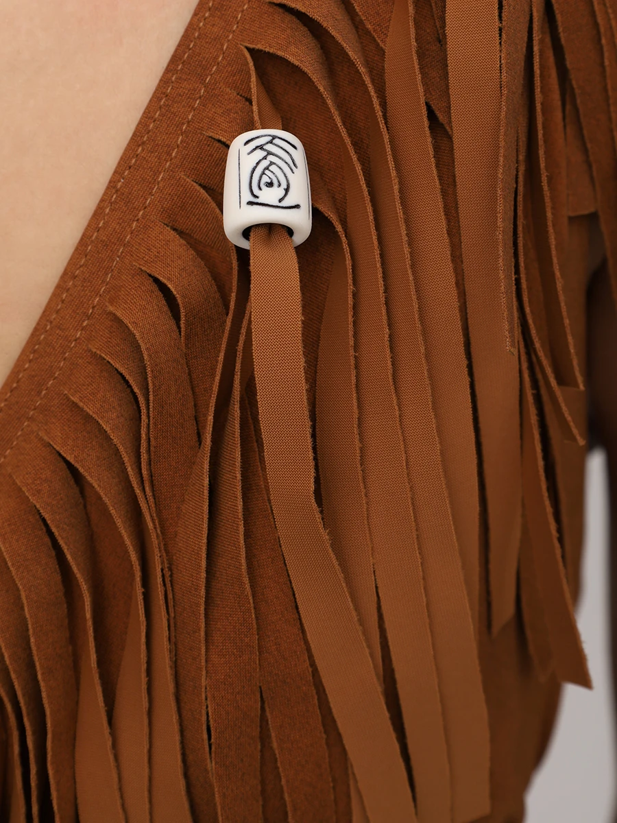 Платье с бахромой, Коричневый, ITACO/432 т.
Платье с бахромой, Коричневый, ITACO/432 т.