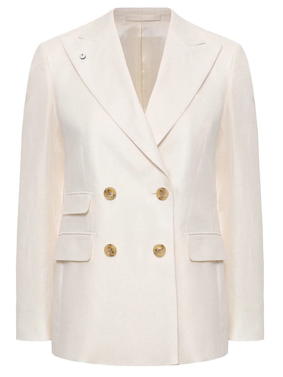 Пиджак изо льна и хлопка, Кремовый, 53367/1 2156
Пиджак изо льна и хлопка, Кремовый, 53367/1 2156