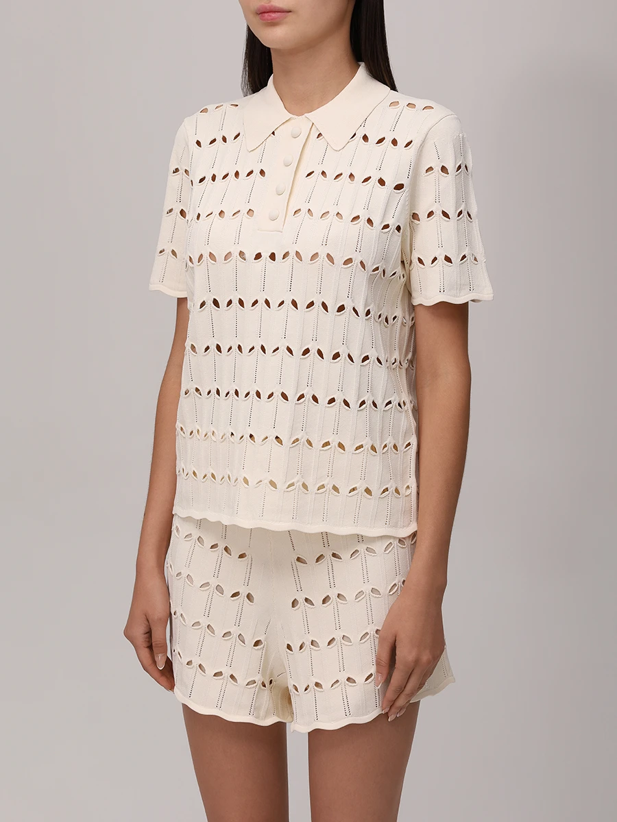Поло из вискозы, Кремовый, 3450TSS251/Cream
Поло из вискозы, Кремовый, 3450TSS251/Cream