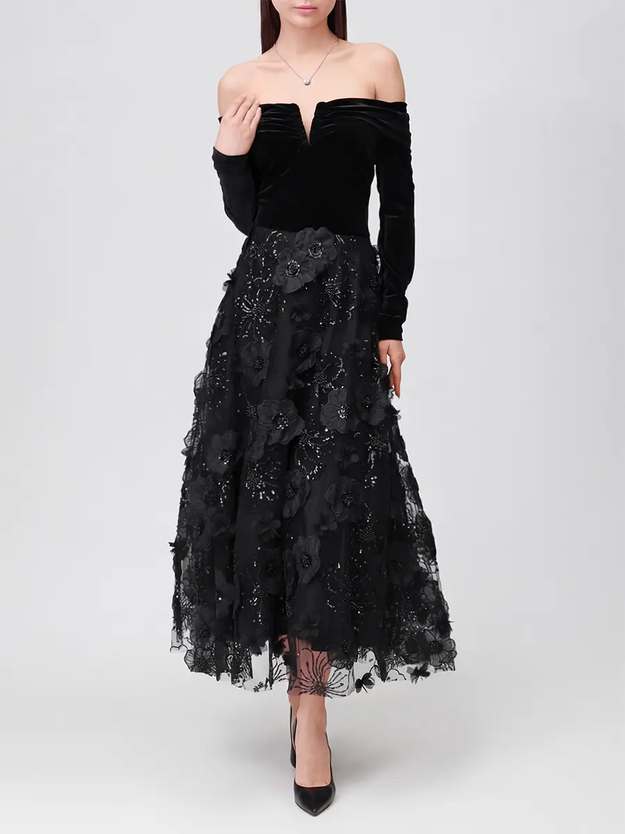 Платье комбинированное, Черный, RS16099 BLACK
Платье комбинированное, Черный, RS16099 BLACK