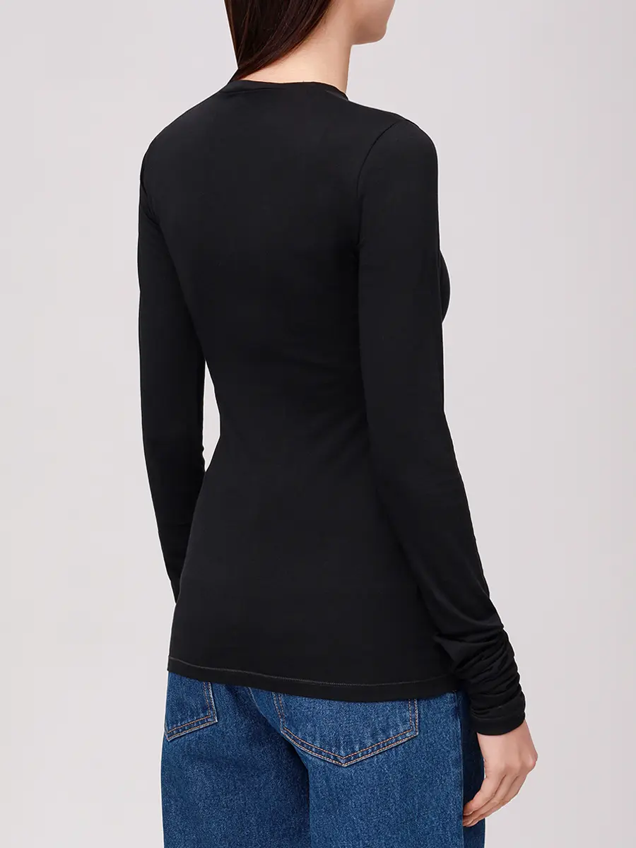 Лонгслив хлопковый, Черный, WJE21 FAC105/0099
Лонгслив хлопковый, Черный, WJE21 FAC105/0099