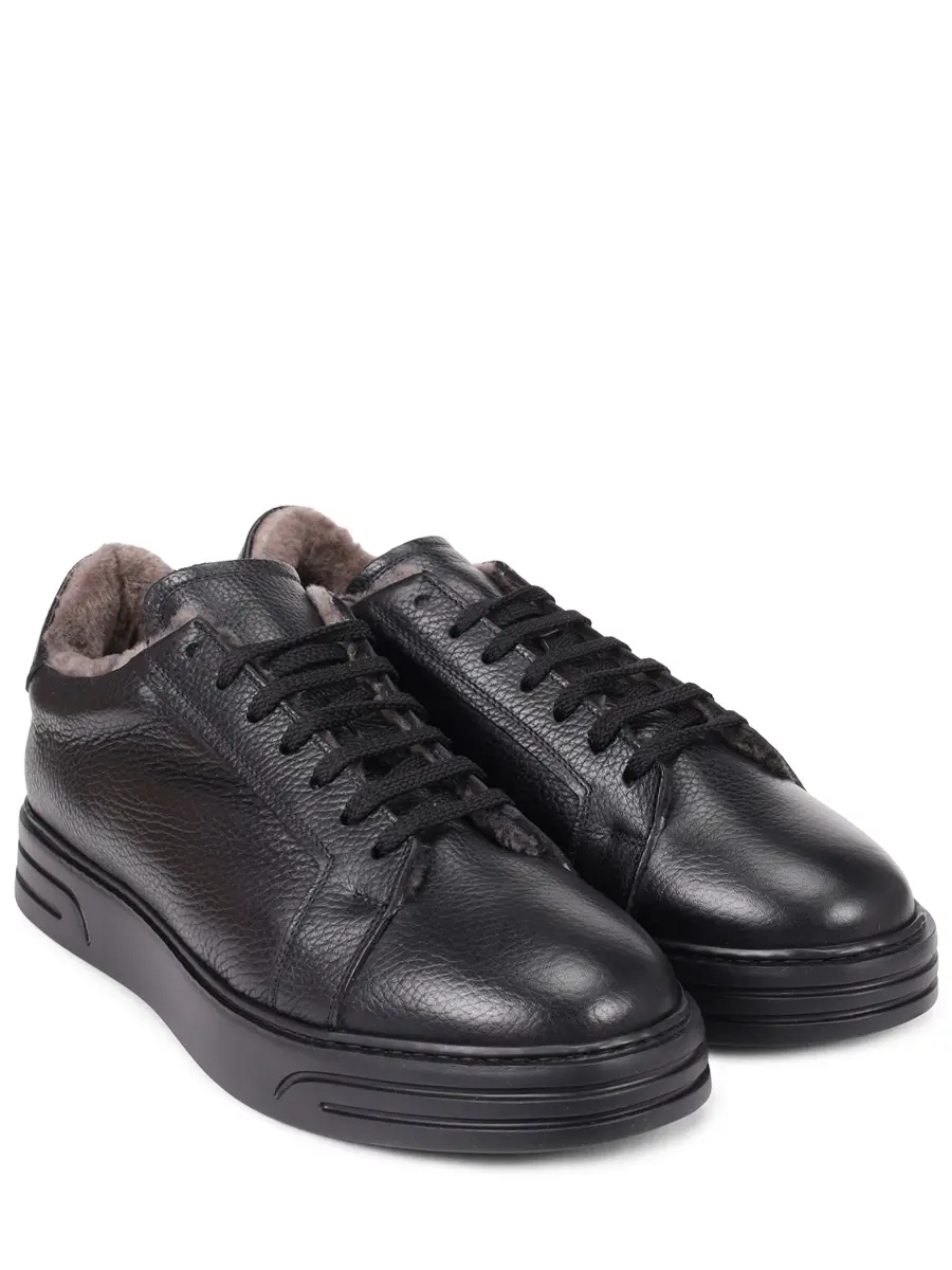 Кеды кожаные на меху, Черный, 12592
Кеды кожаные на меху, Черный, 12592