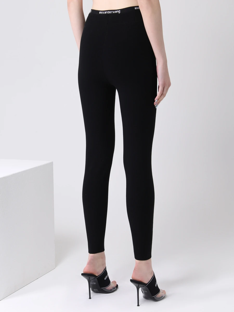 Леггинсы трикотажные ALEXANDER WANG 4KC2214077/001 Черный  Фото 3