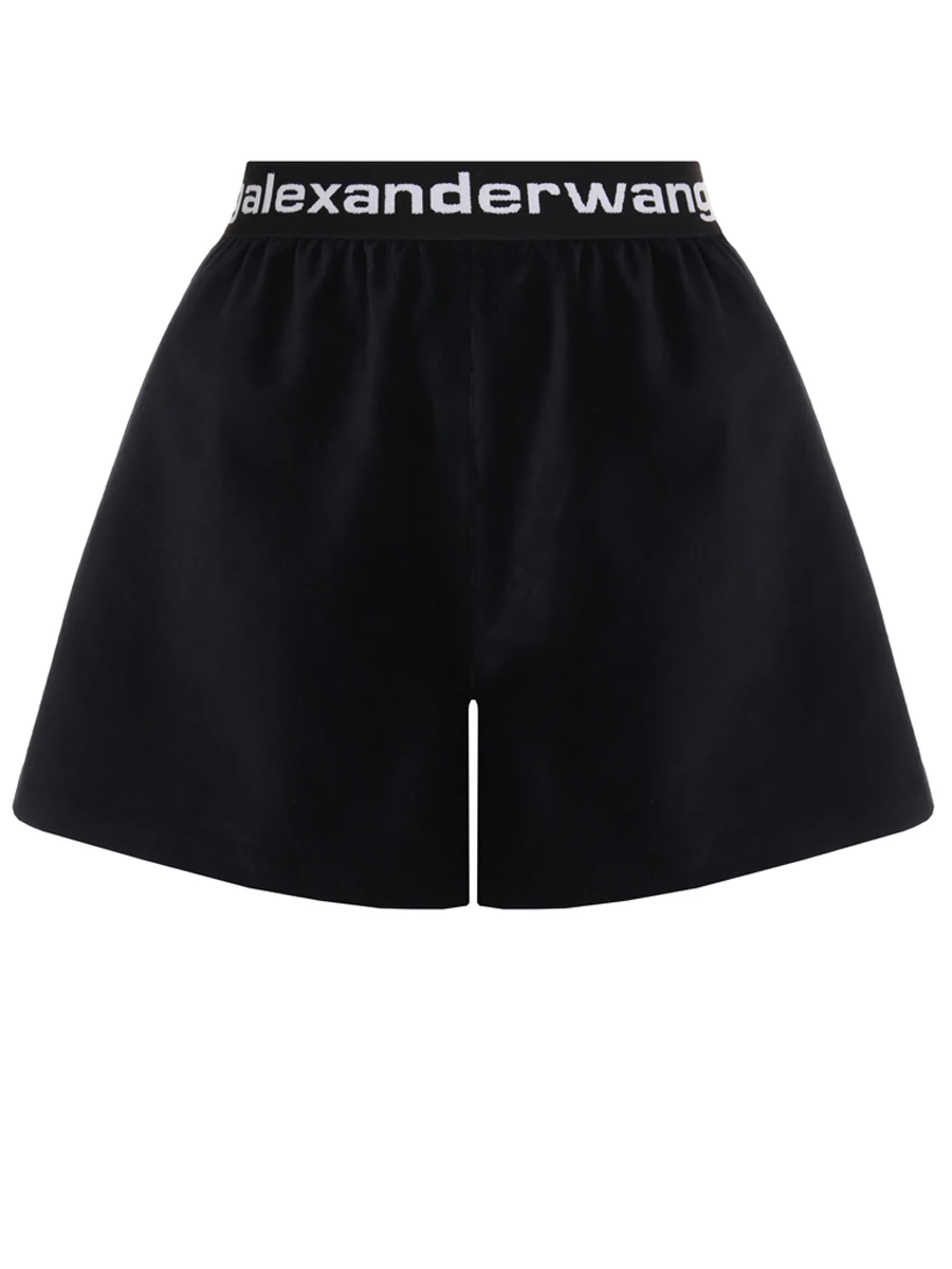 Шорты велюровые ALEXANDER WANG 4CC1204025 Черный 