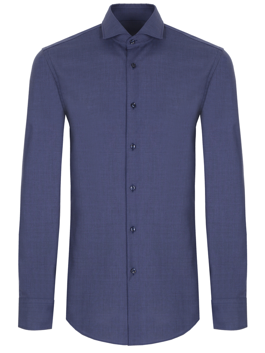 Рубашка Slim Fit шерстяная BOSS