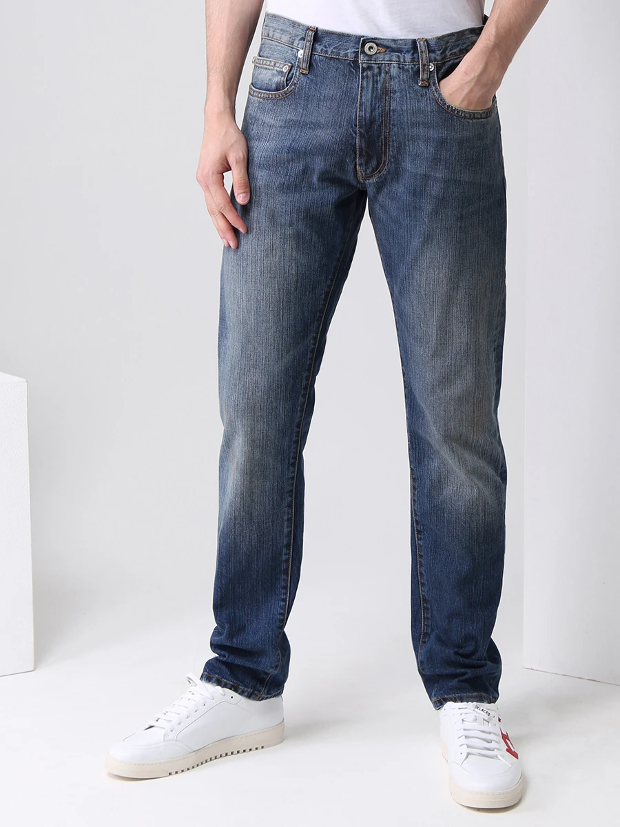 

Джинсы Slim Fit хлопковые, Деним, OMYA0102S21DEN0084901