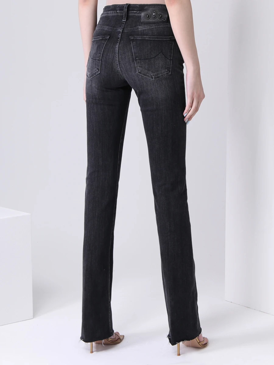 Джинсы хлопковые JACOB COHEN KIMBERLY BOOTCUT/W2 Серый  Фото 3