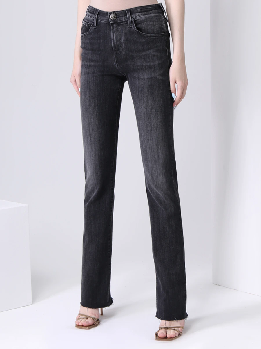 Джинсы хлопковые JACOB COHEN KIMBERLY BOOTCUT/W2 Серый  Фото 4