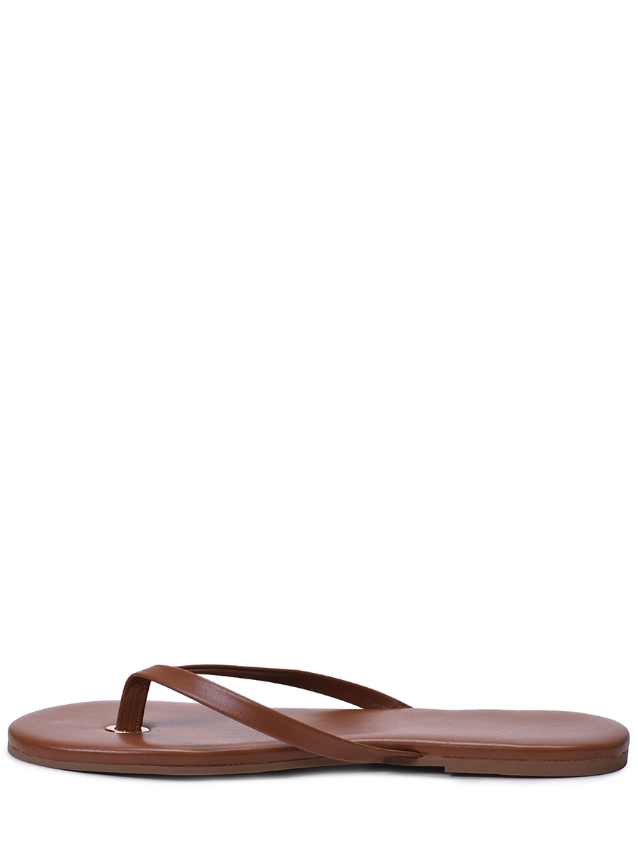 

Сланцы кожаные, Коричневый, Sandals CR