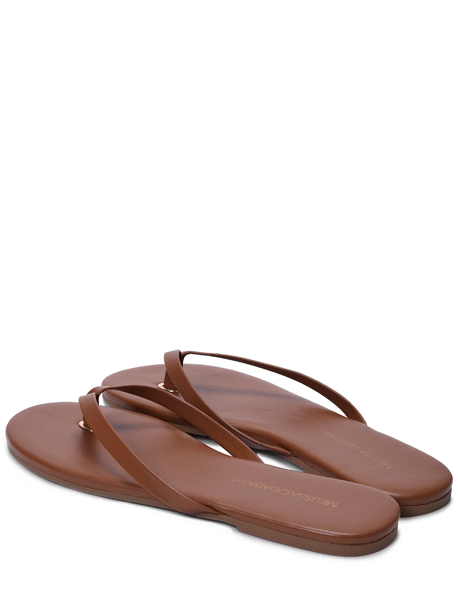Сланцы кожаные MELISSA ODABASH Sandals CR, размер 36, цвет коричневый - фото 4