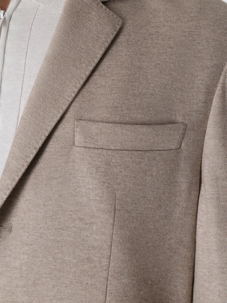 Пиджак кашемировый BRUNELLO CUCINELLI ML8968J01 C204 Бежевый  Фото 5