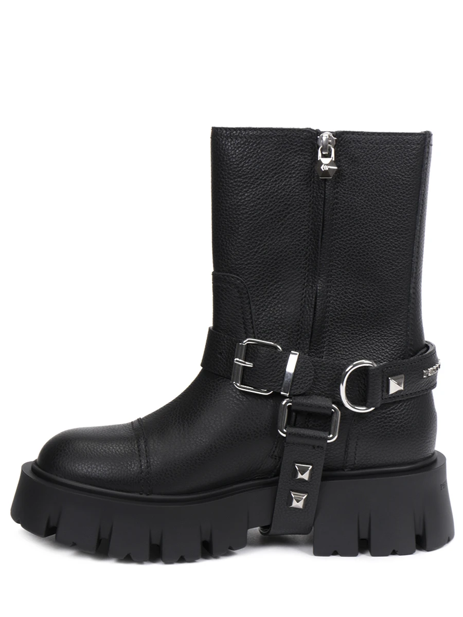 Ботинки кожаные PHILIPP PLEIN FAAS WSE0529 Черный  Фото 3