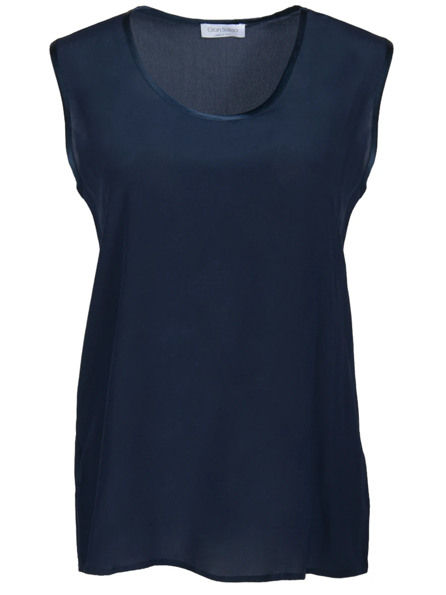 

Шелковый топ, Синий, 61234/52732 Синий