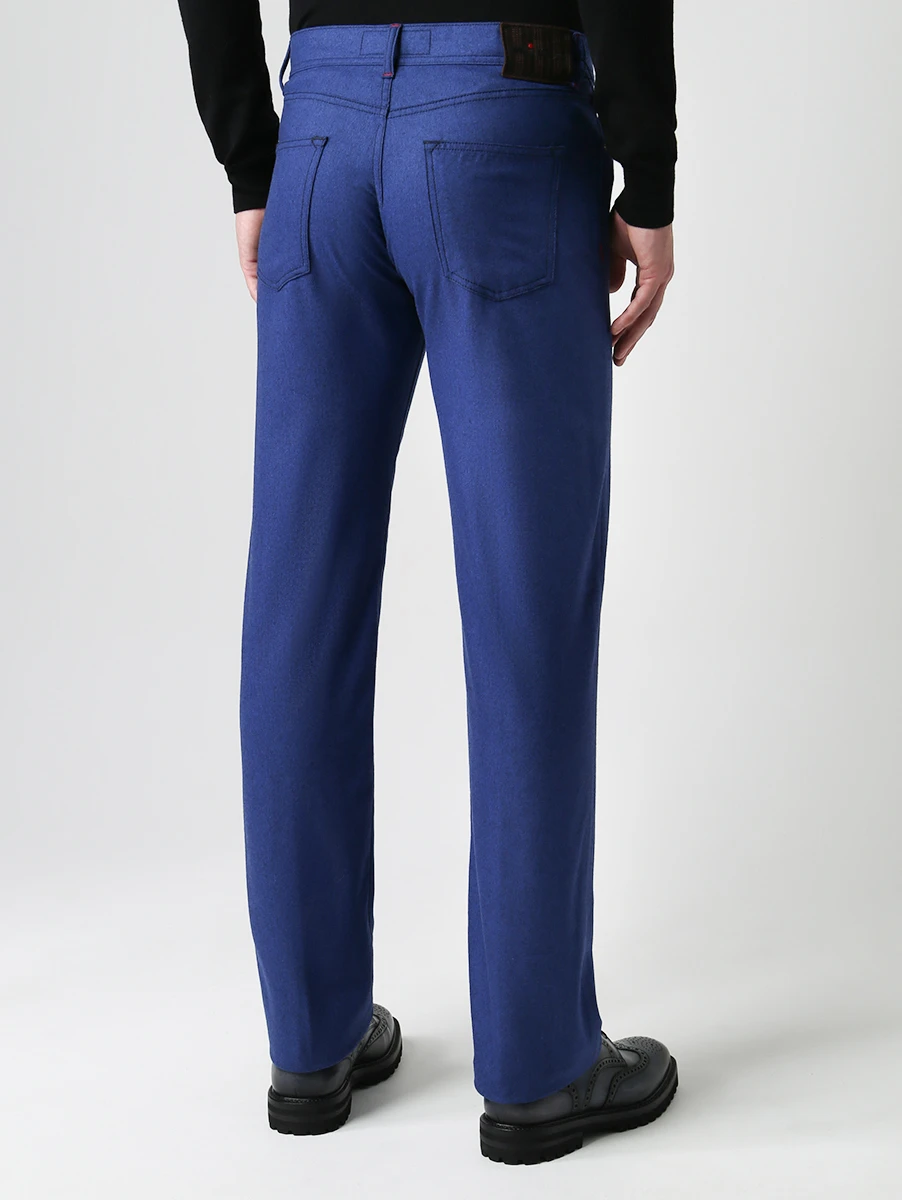 Брюки шерстяные KITON 1h9958/upngs1 Синий  Фото 3