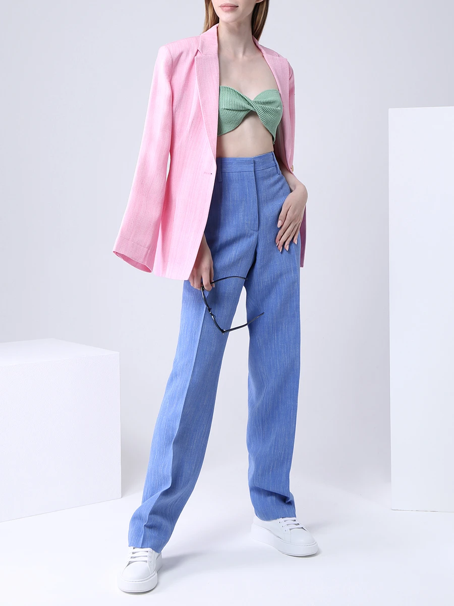 Топ хлопковый JACQUEMUS 211KN06-211 207510 Мятный  Фото 2