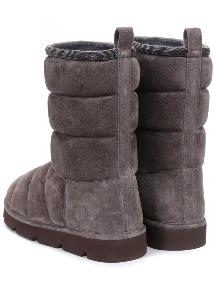 Угги замшевые BRUNELLO CUCINELLI MZSFG2048 C8212 Коричневый  Фото 4