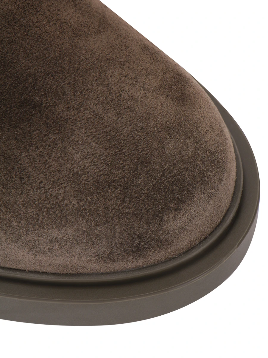 Сапоги замшевые GIANVITO ROSSI G80465.45GOM.SUEDKOL Зеленый  Фото 5