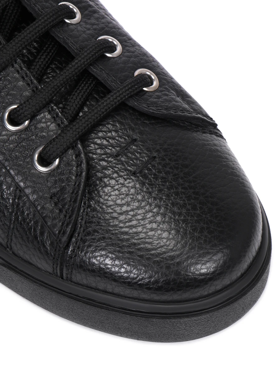 Кеды кожаные на меху Peter GIANVITO ROSSI S20386.W1BLK.BOFNENE Черный  Фото 5