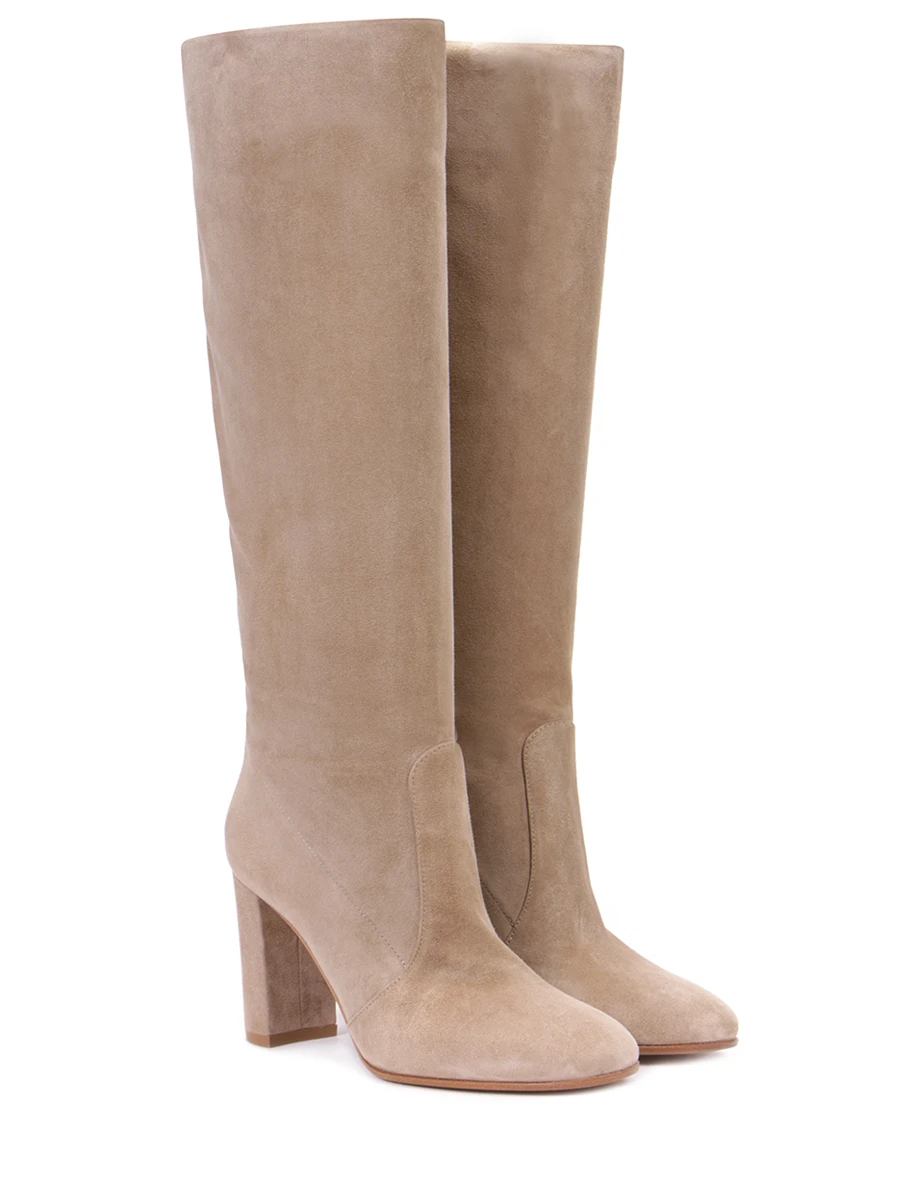 Сапоги замшевые Glen GIANVITO ROSSI G80627.85RIC.C45BISQ Бежевый  Фото 2