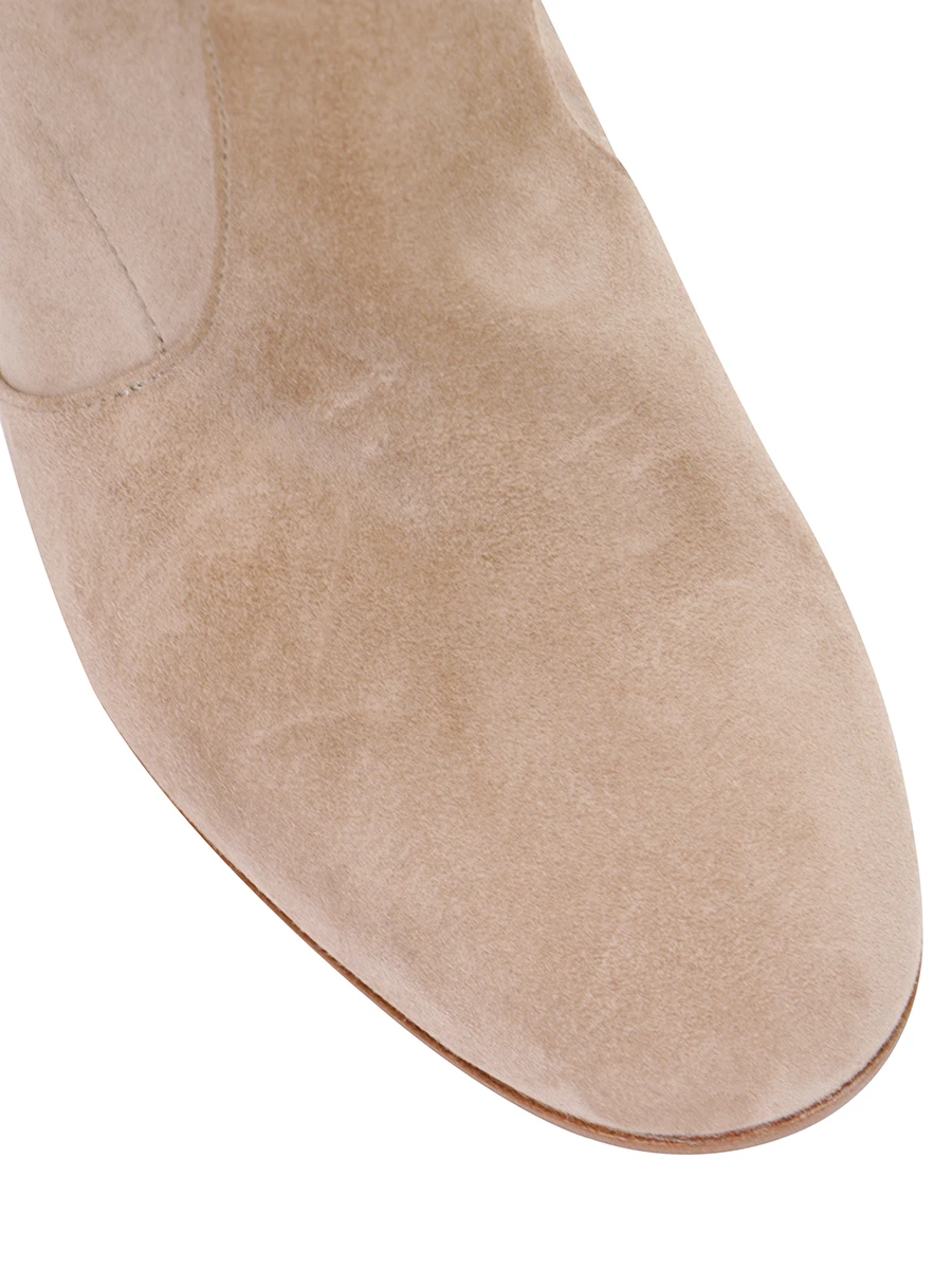 Сапоги замшевые Glen GIANVITO ROSSI G80627.85RIC.C45BISQ Бежевый  Фото 5