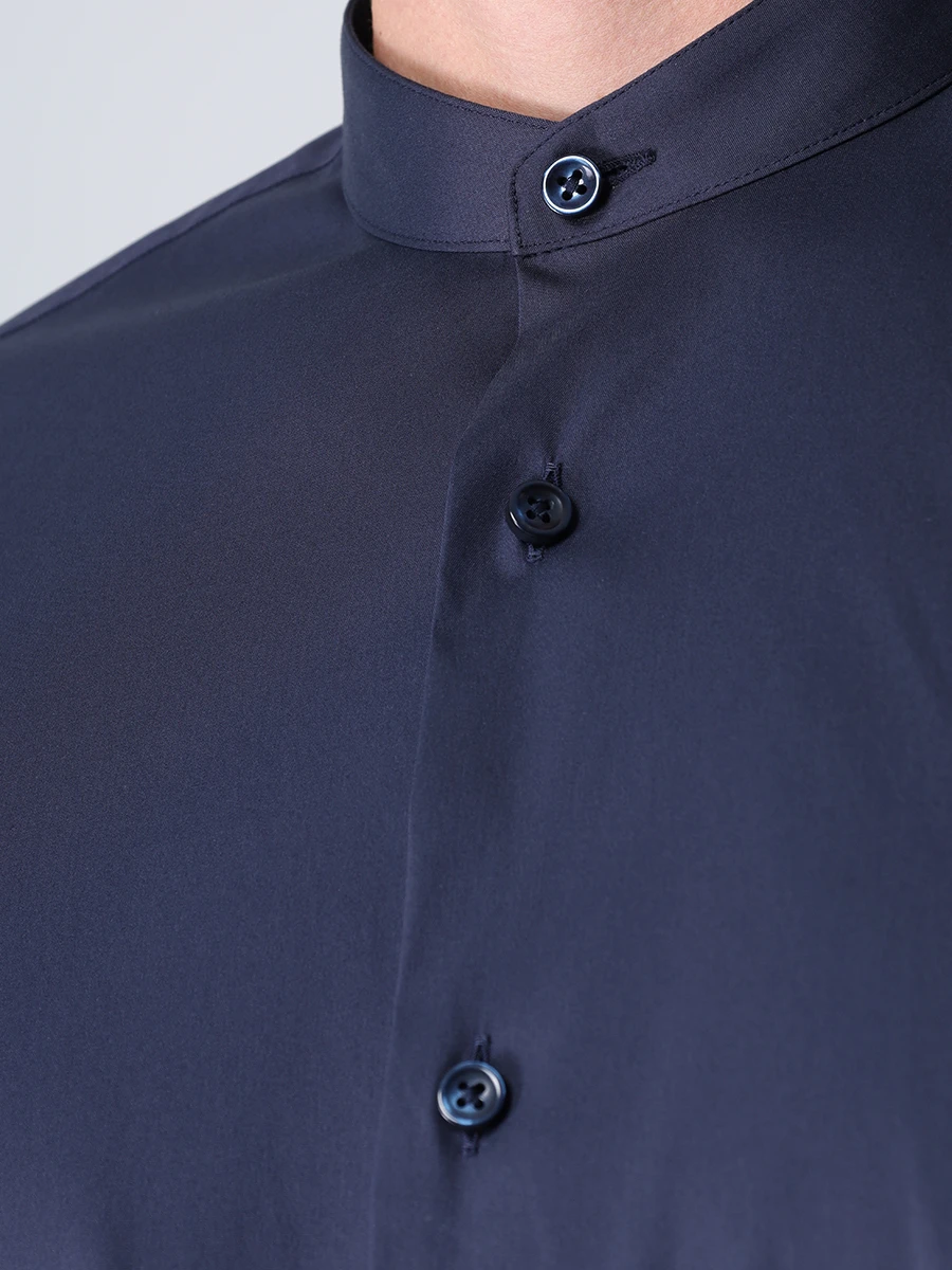 Рубашка Slim Fit хлопковая BOSS 50460191/410 Синий  Фото 5
