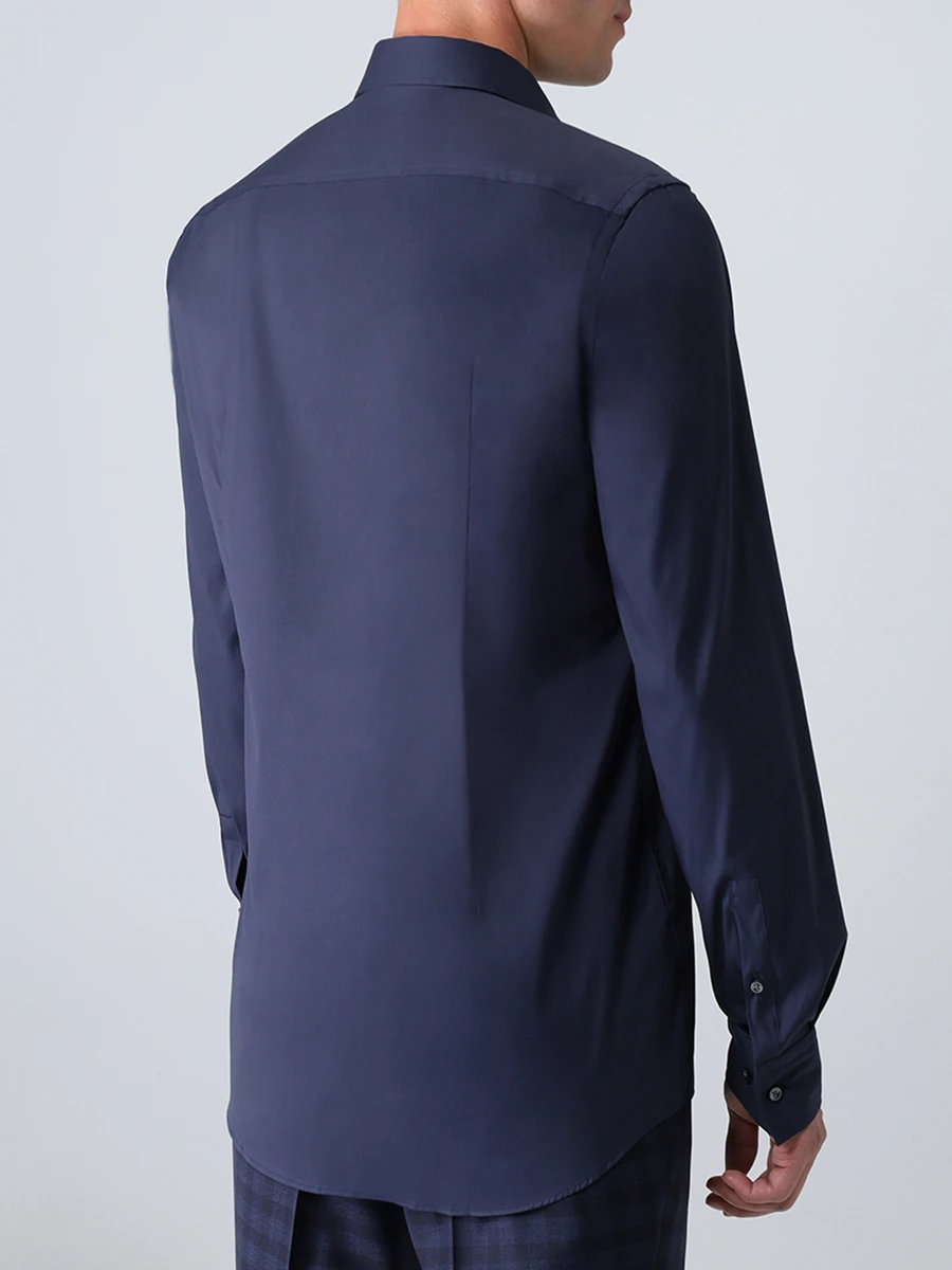 Рубашка Slim Fit хлопковая BOSS 50260064/410, размер 54, цвет синий 50260064/410 - фото 3