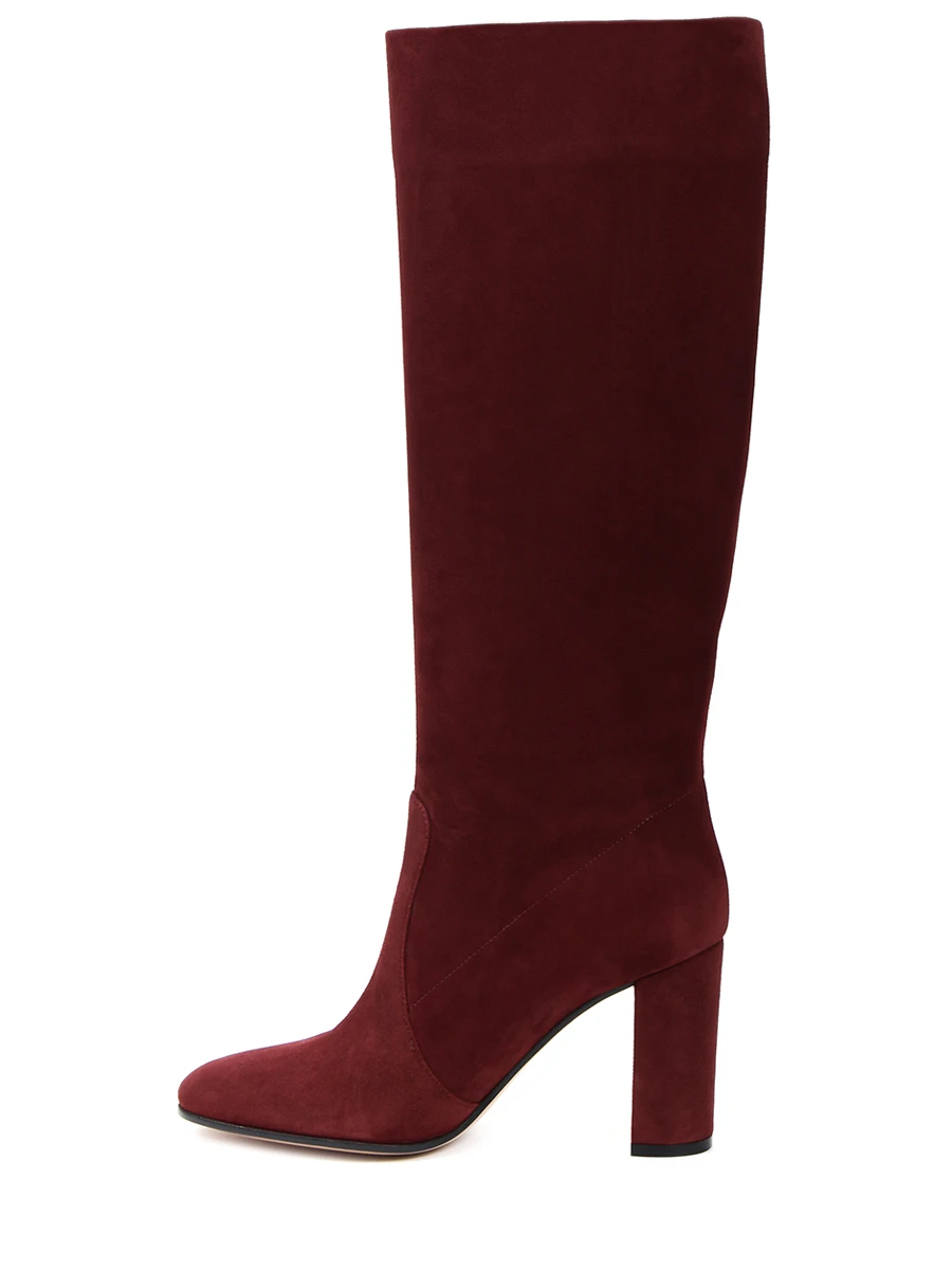 Сапоги замшевые Glen GIANVITO ROSSI G80627.85RIC.C45MERL Бордовый  Фото 3