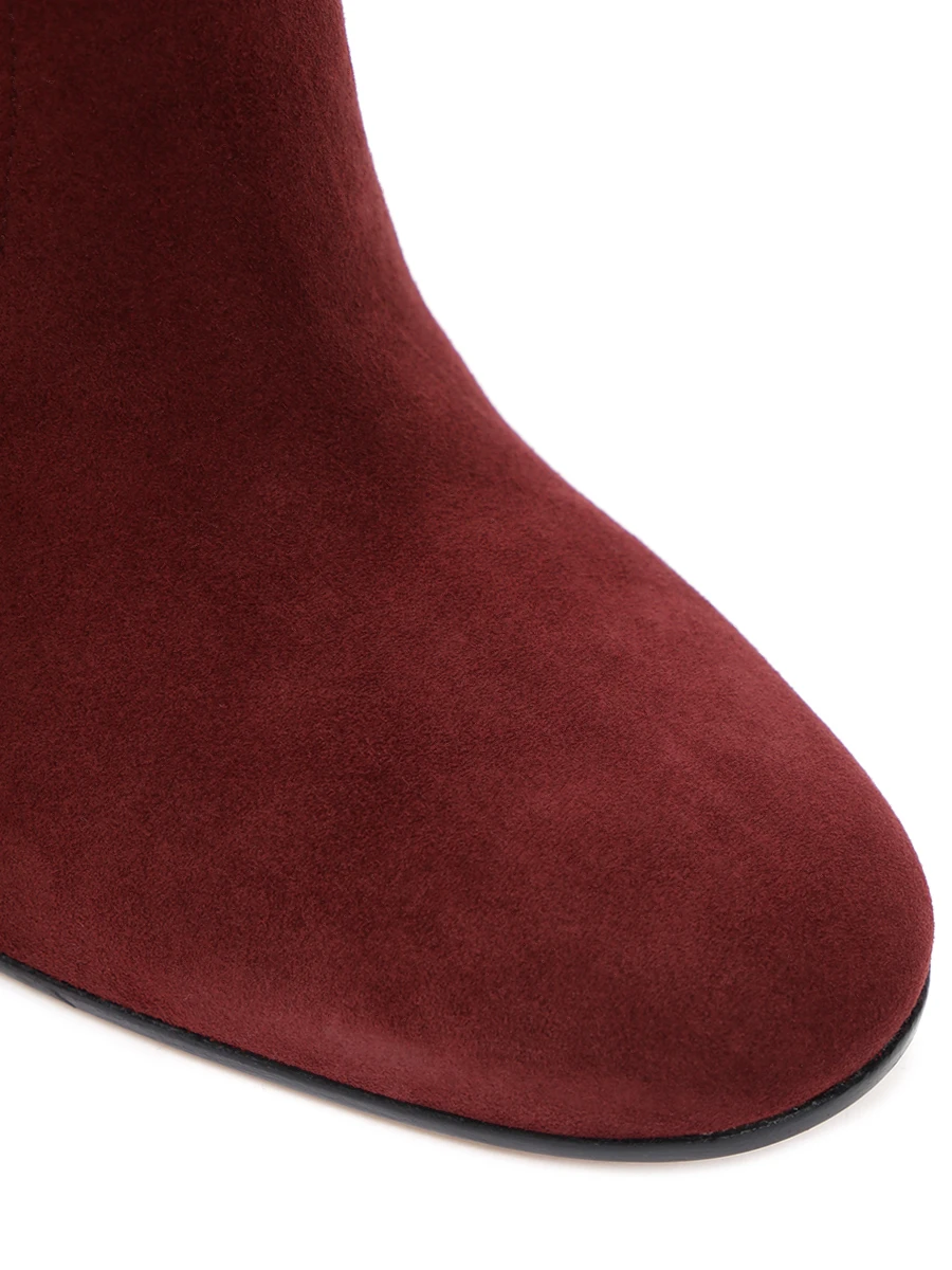 Сапоги замшевые Glen GIANVITO ROSSI G80627.85RIC.C45MERL Бордовый  Фото 5