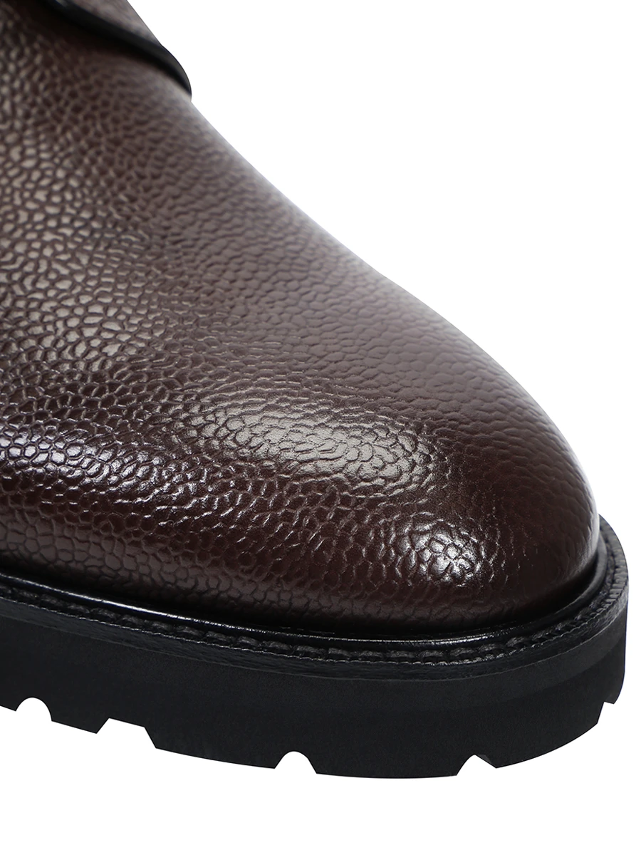 

Дерби кожаные на байке, Коричневый, 4026