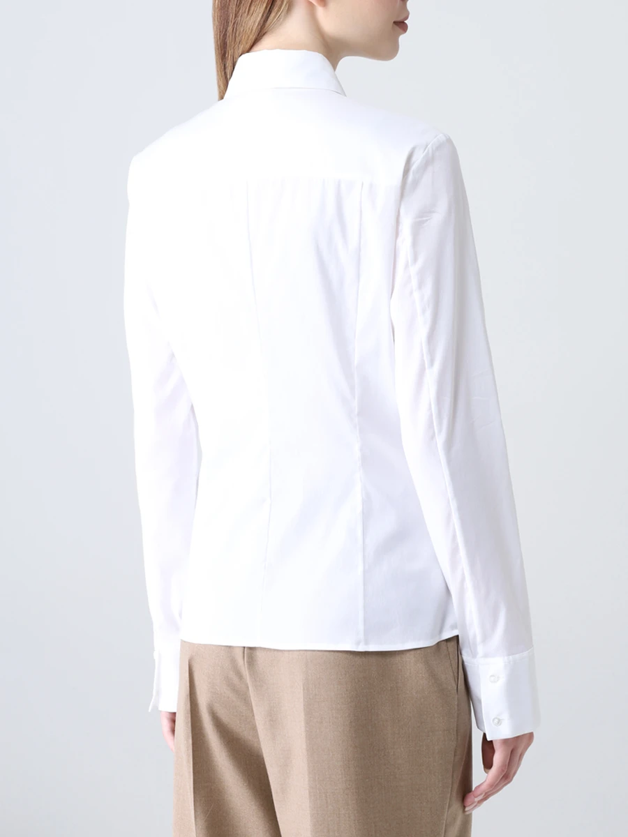 Рубашка Slim Fit хлопковая BOSS 50290338/100, размер 38, цвет белый 50290338/100 - фото 3