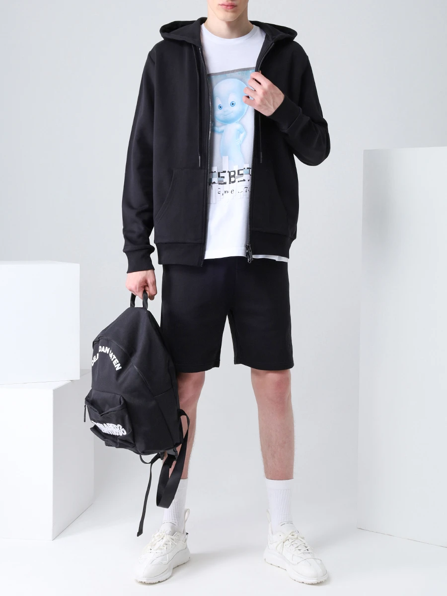 

Шорты хлопковые, Черный, D020-6300-9000