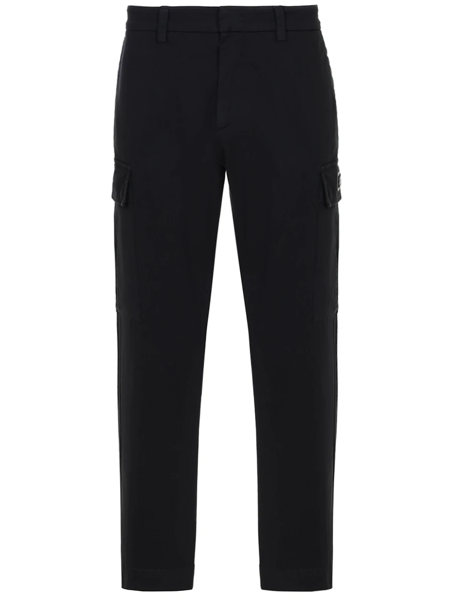 

Брюки-карго хлопковые, Черный, B180-0075-9000