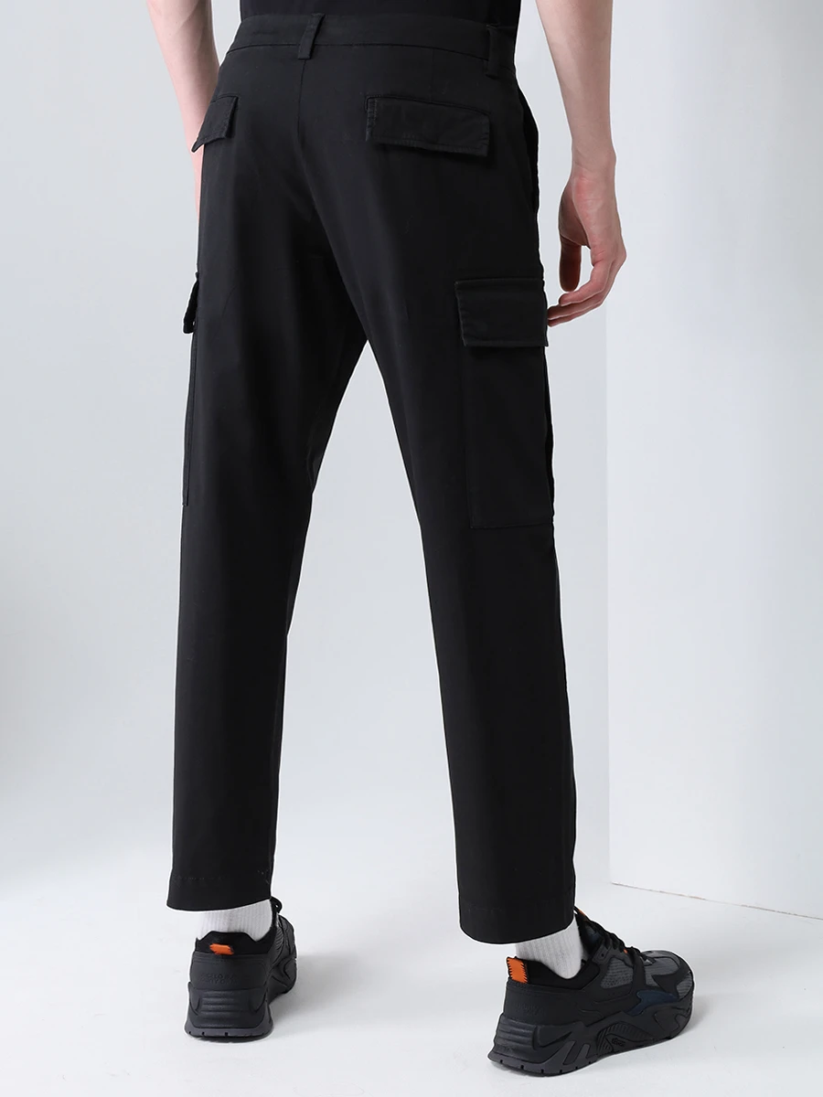 Брюки-карго хлопковые ICEBERG B180-0075-9000 Черный  Фото 3