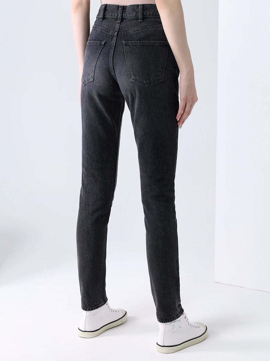 Джинсы хлопковые CELINE 2N206511N.38VB Черный  Фото 3