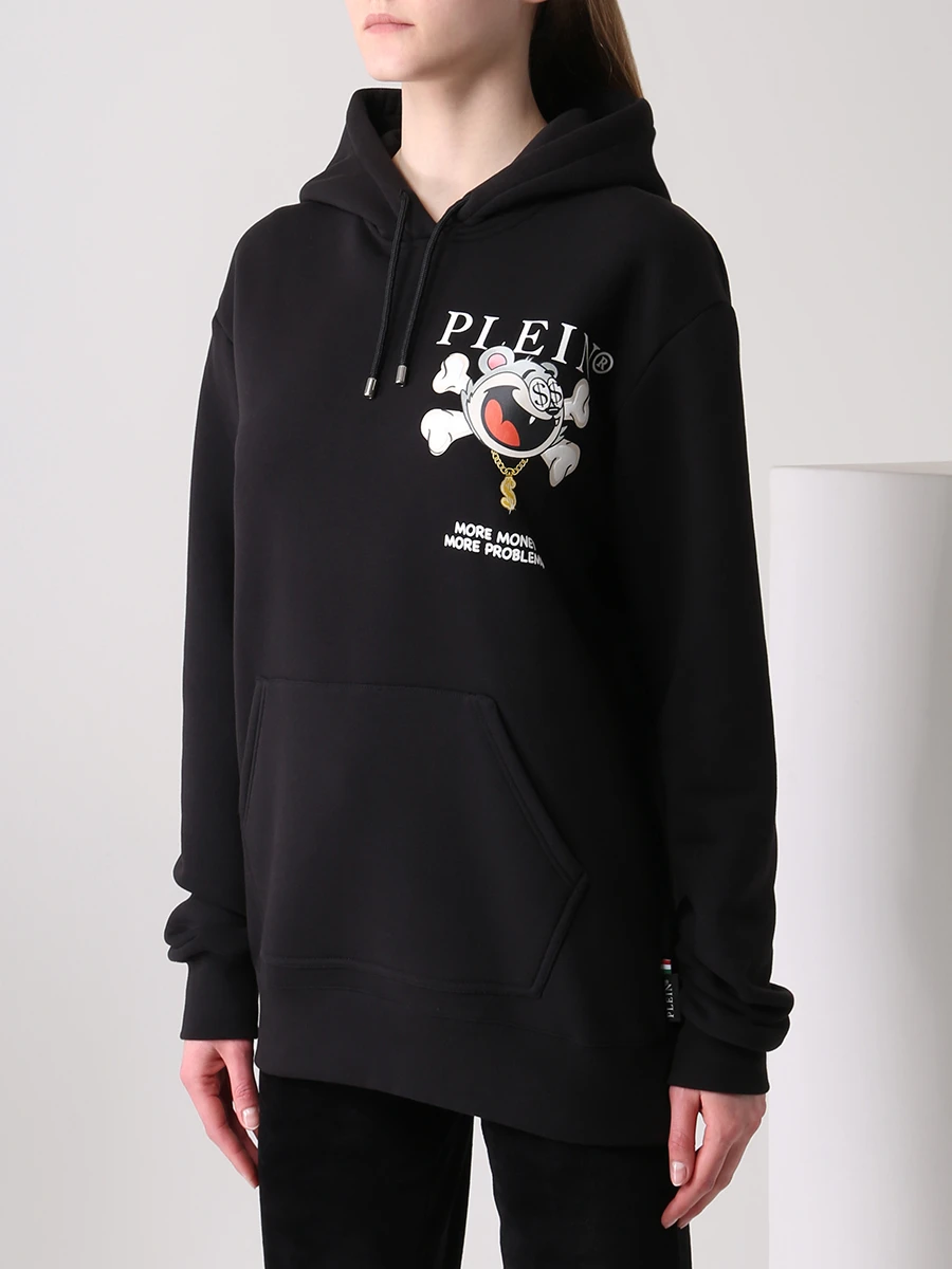 Худи-унисекс хлопковое с принтом PHILIPP PLEIN FAAC MJB2499/02 Принт  Фото 8
