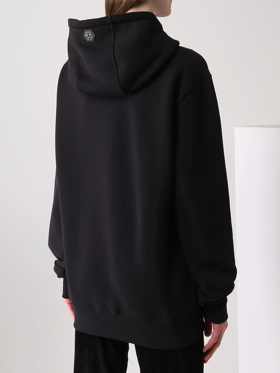 Худи-унисекс хлопковое с принтом PHILIPP PLEIN FAAC MJB2499/02 Принт  Фото 7