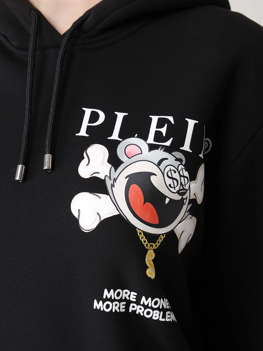 Худи-унисекс хлопковое с принтом PHILIPP PLEIN FAAC MJB2499/02 Принт  Фото 9
