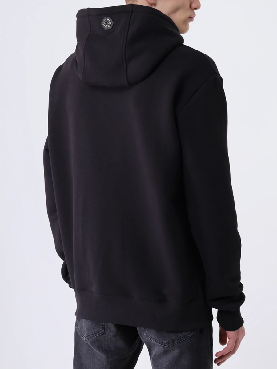 Худи-унисекс хлопковое с принтом PHILIPP PLEIN FAAC MJB2499/02 Принт  Фото 4