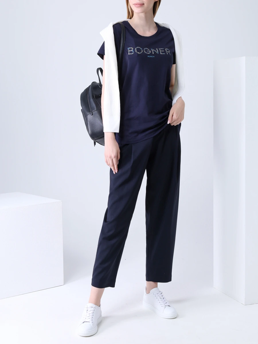 Брюки шерстяные BOGNER 16616866/460 FEYA Синий  Фото 2