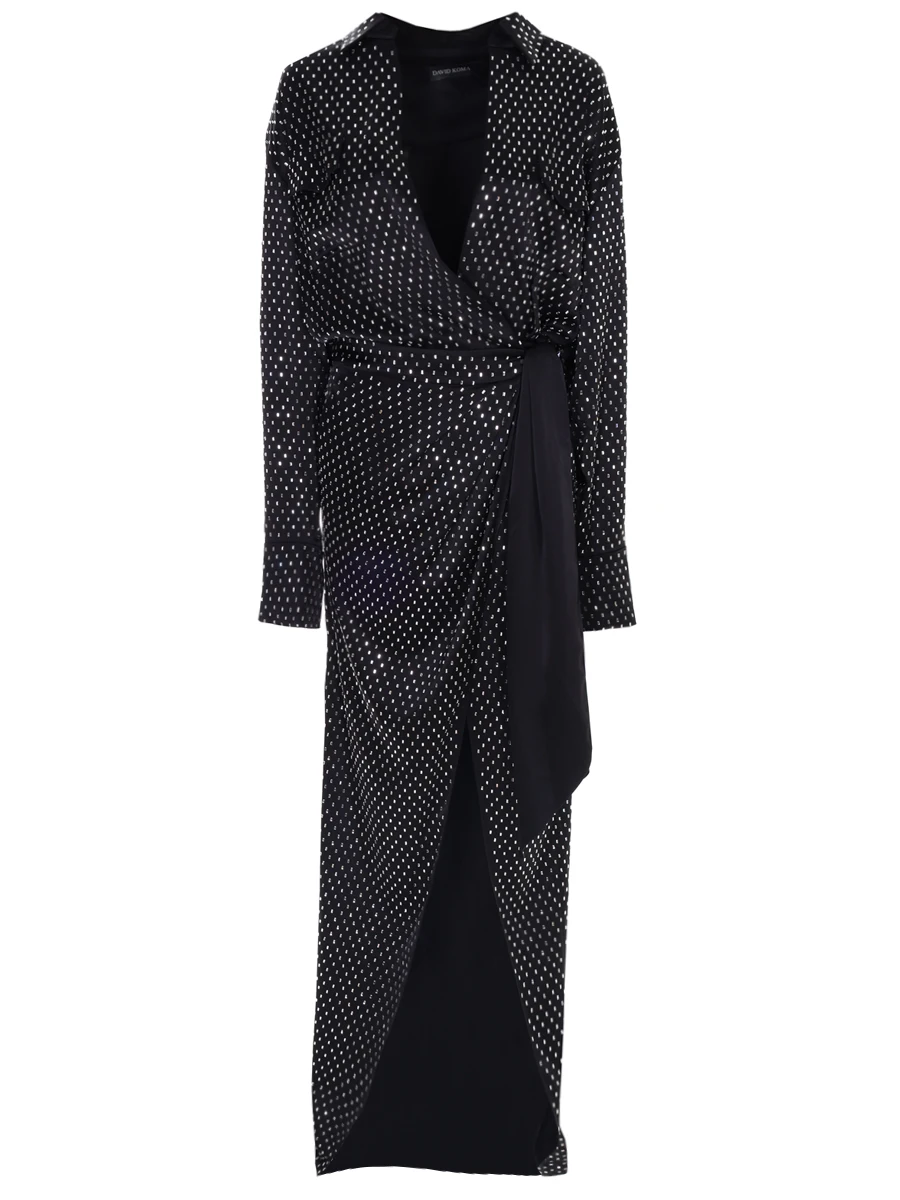 

Платье в пол с кристаллами, Черный, PF21DK26D/BLACK