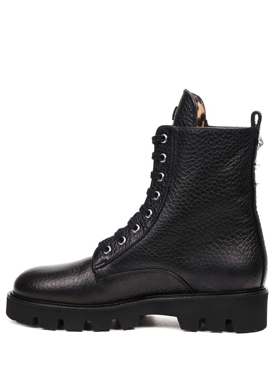 Ботинки кожаные PHILIPP PLEIN FAAS WSE0560 Черный  Фото 3