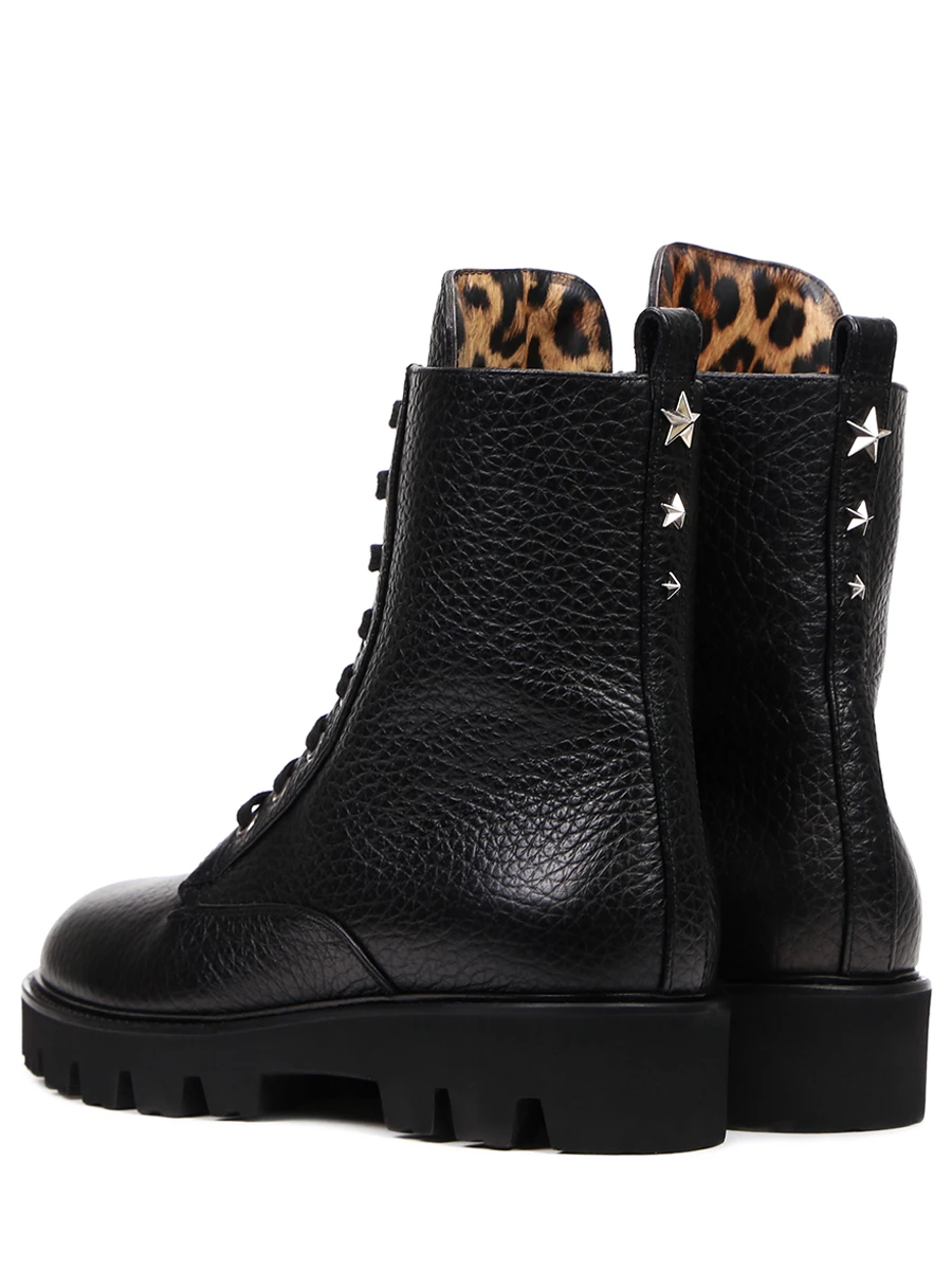 Ботинки кожаные PHILIPP PLEIN FAAS WSE0560 Черный  Фото 4