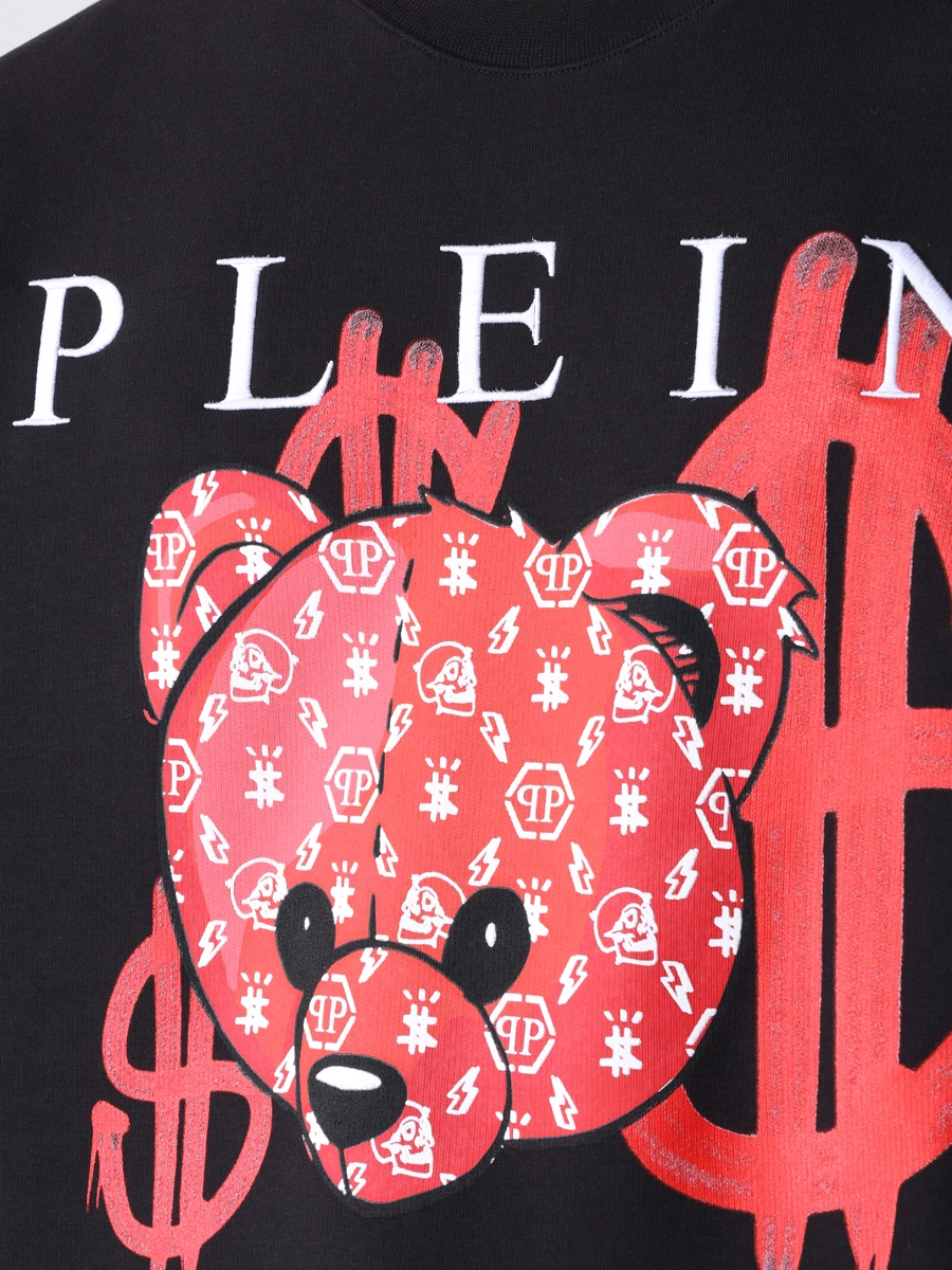 Толстовка-унисекс хлопковая с принтом PHILIPP PLEIN FAAC MJO0772/24 Принт  Фото 6